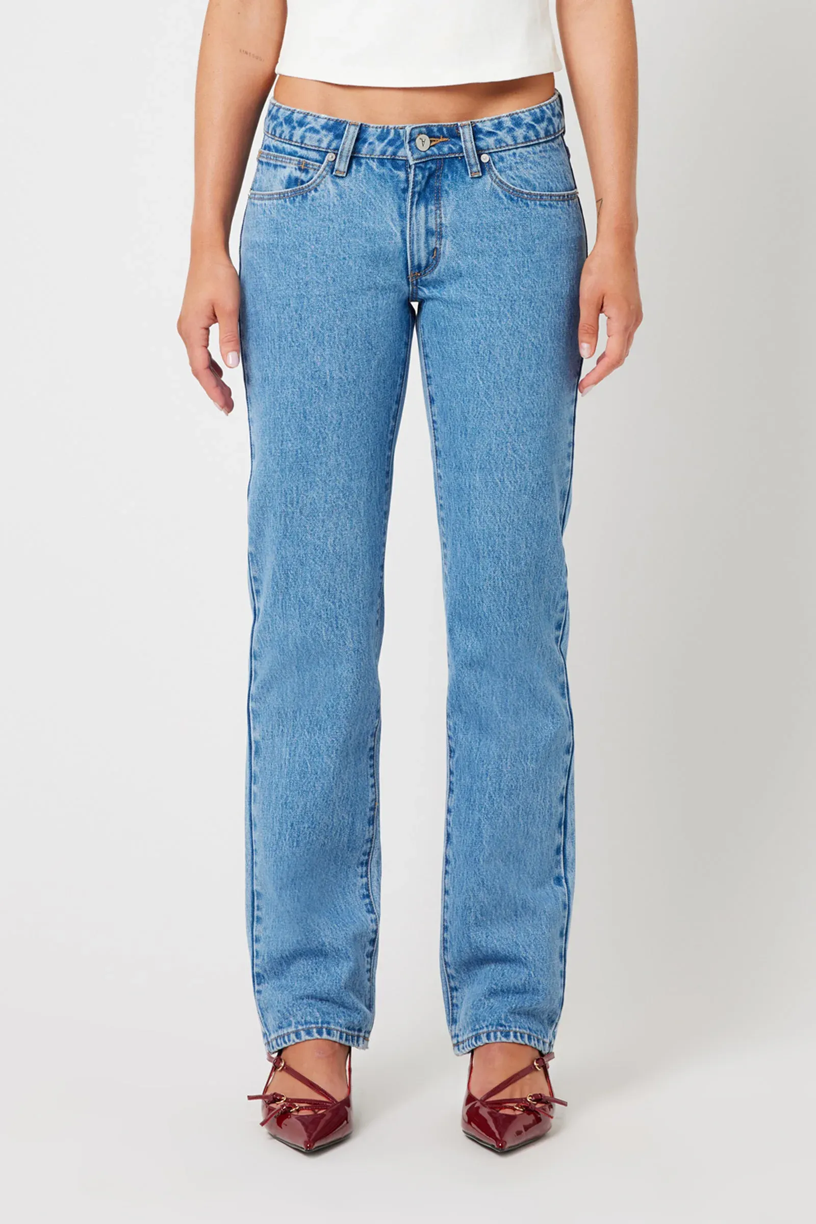 99 Low Straight Jeans by Abrand Jeans