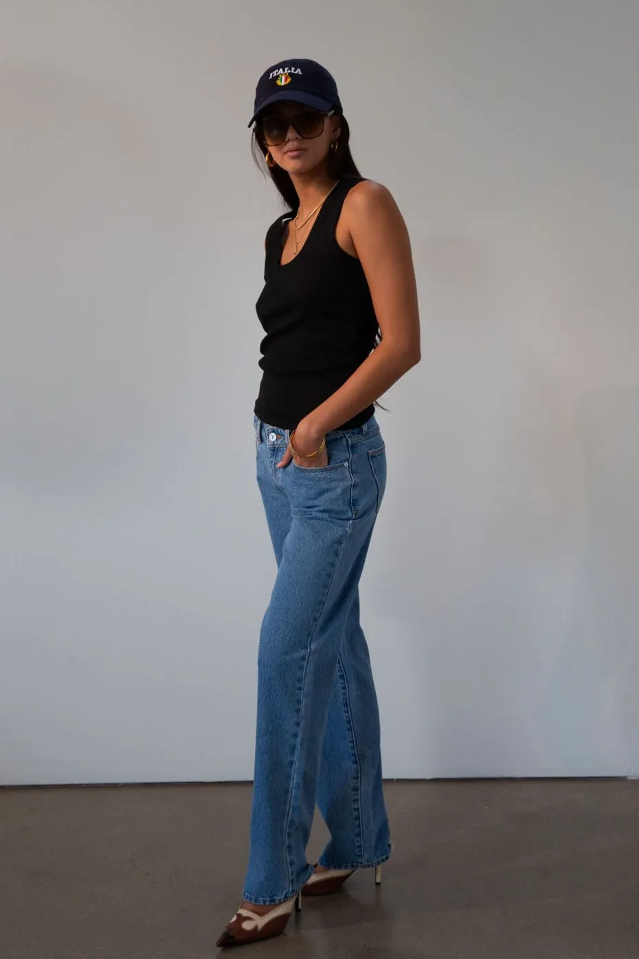 99 Low Straight Jeans by Abrand Jeans