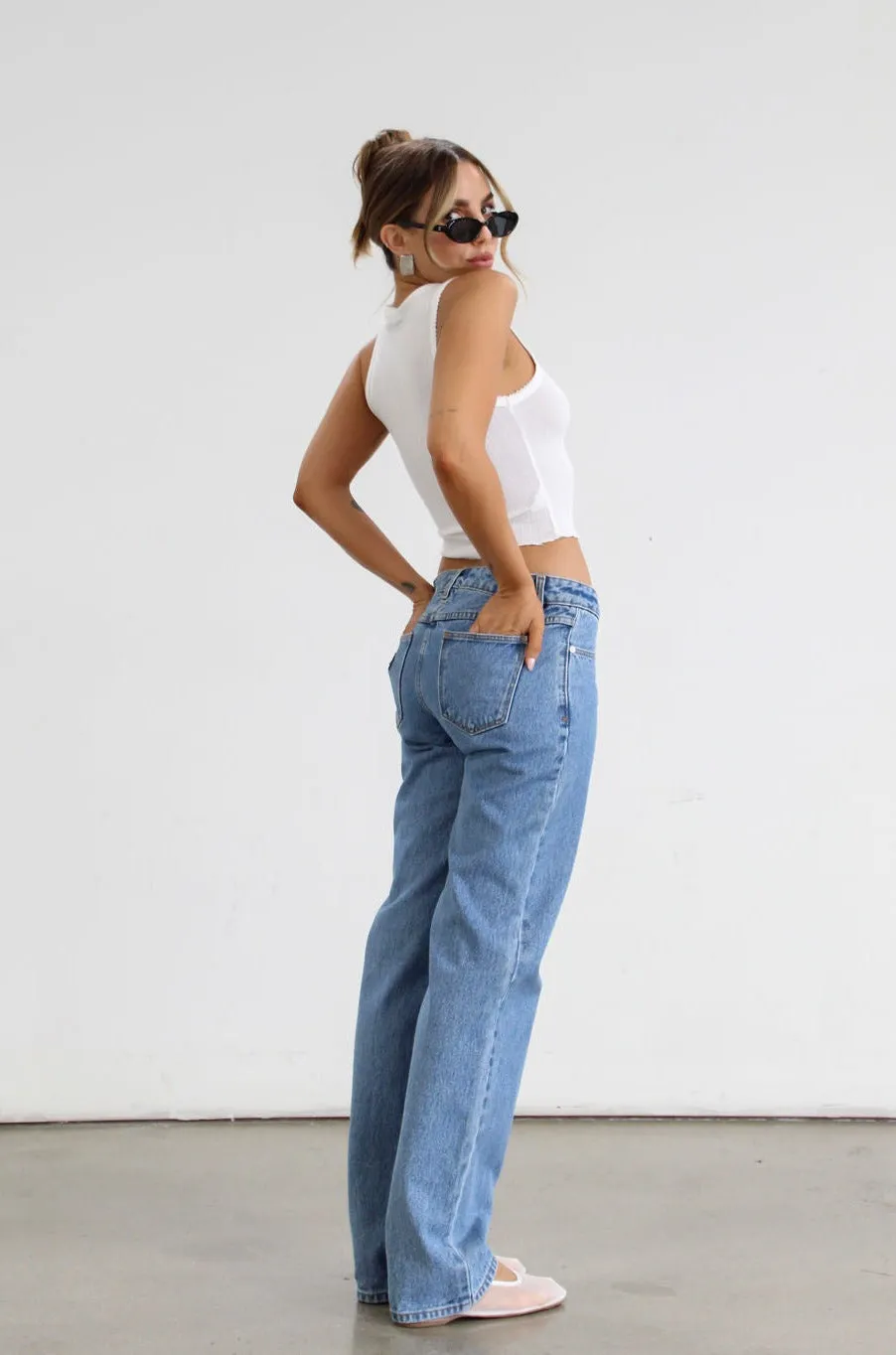 99 Low Straight Jeans by Abrand Jeans