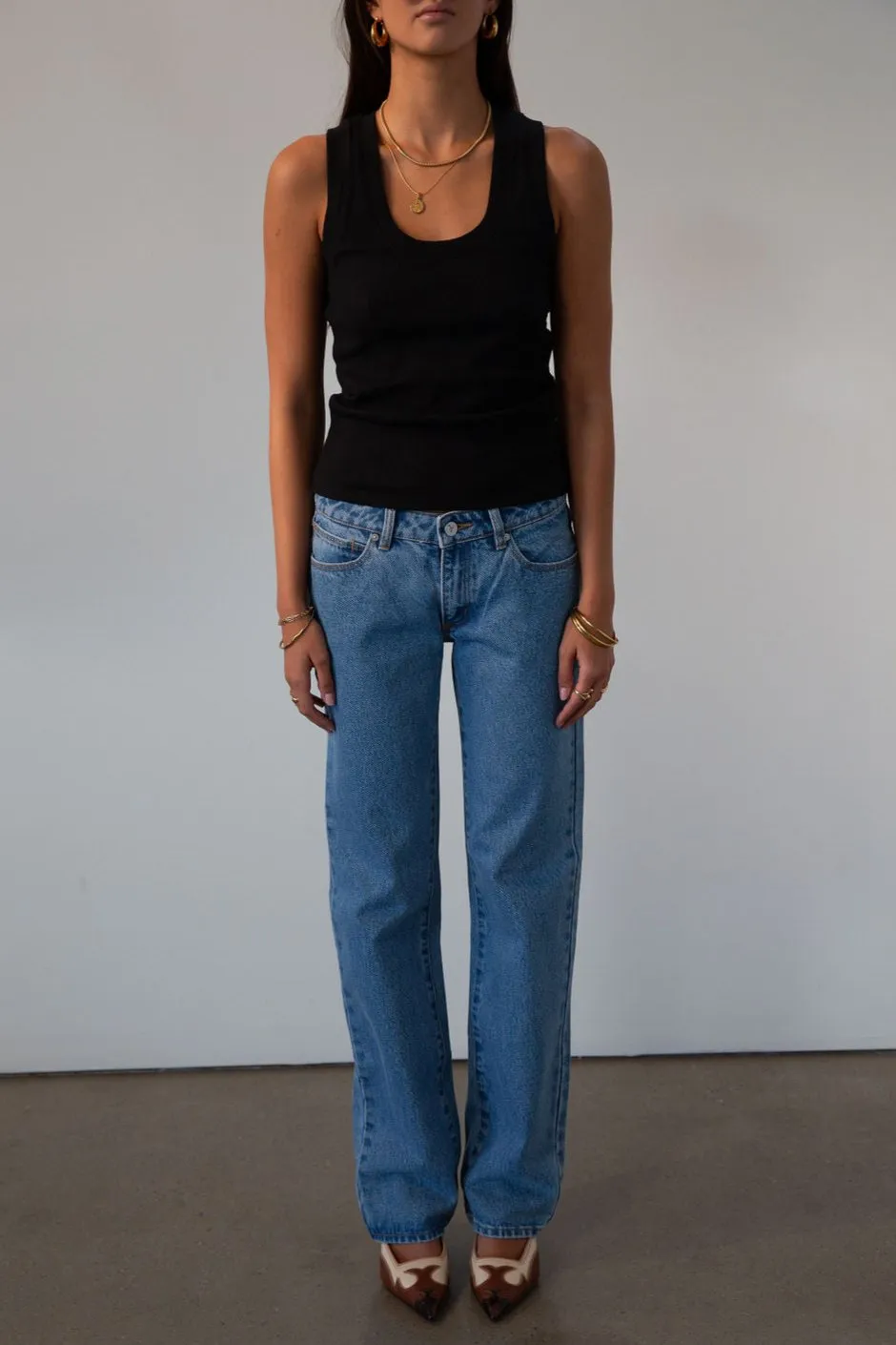 99 Low Straight Jeans by Abrand Jeans