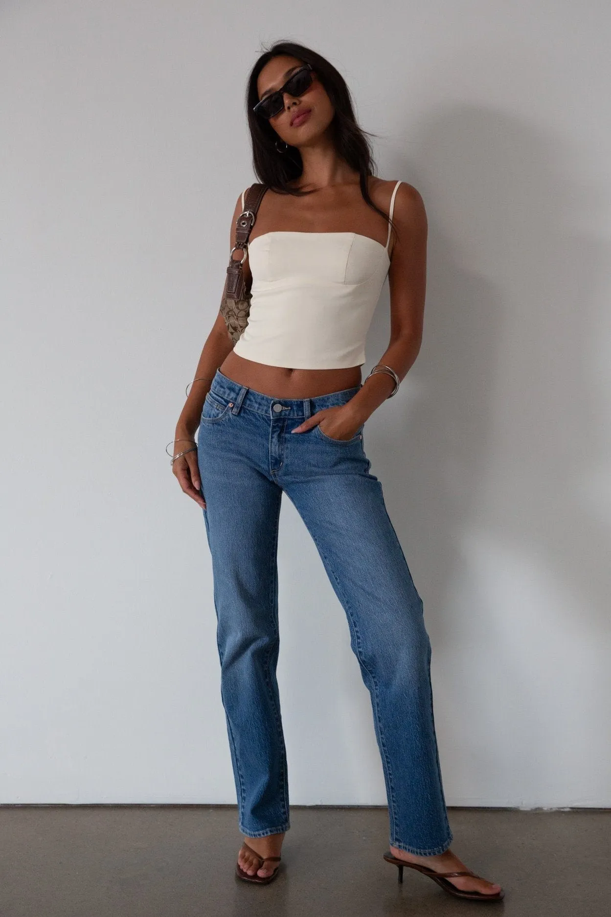 99 Low Straight Jeans by Abrand Jeans