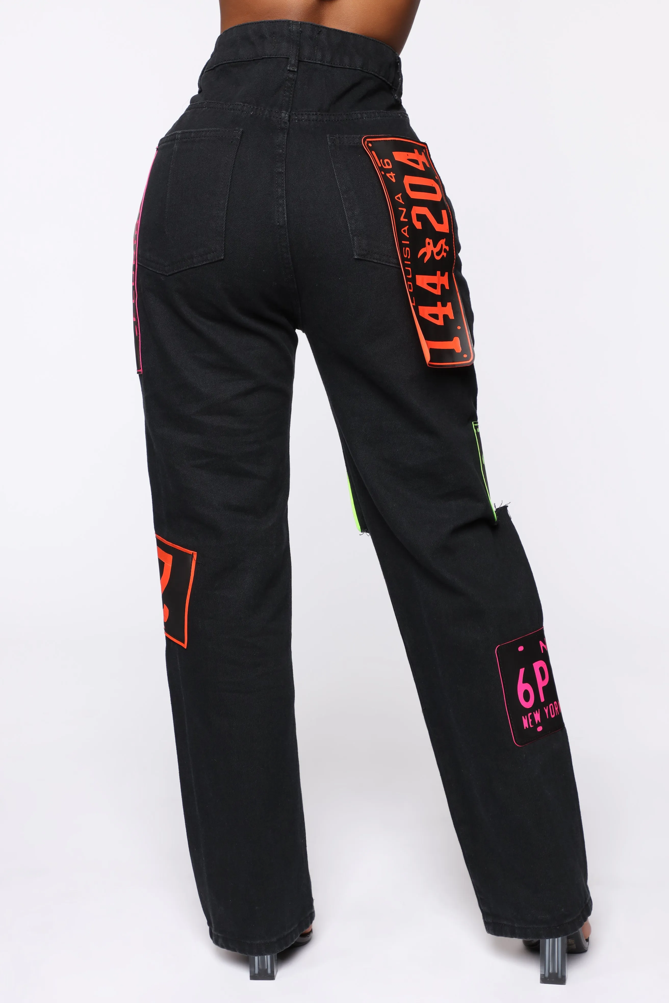 Across The USA Jeans - Black/Combo