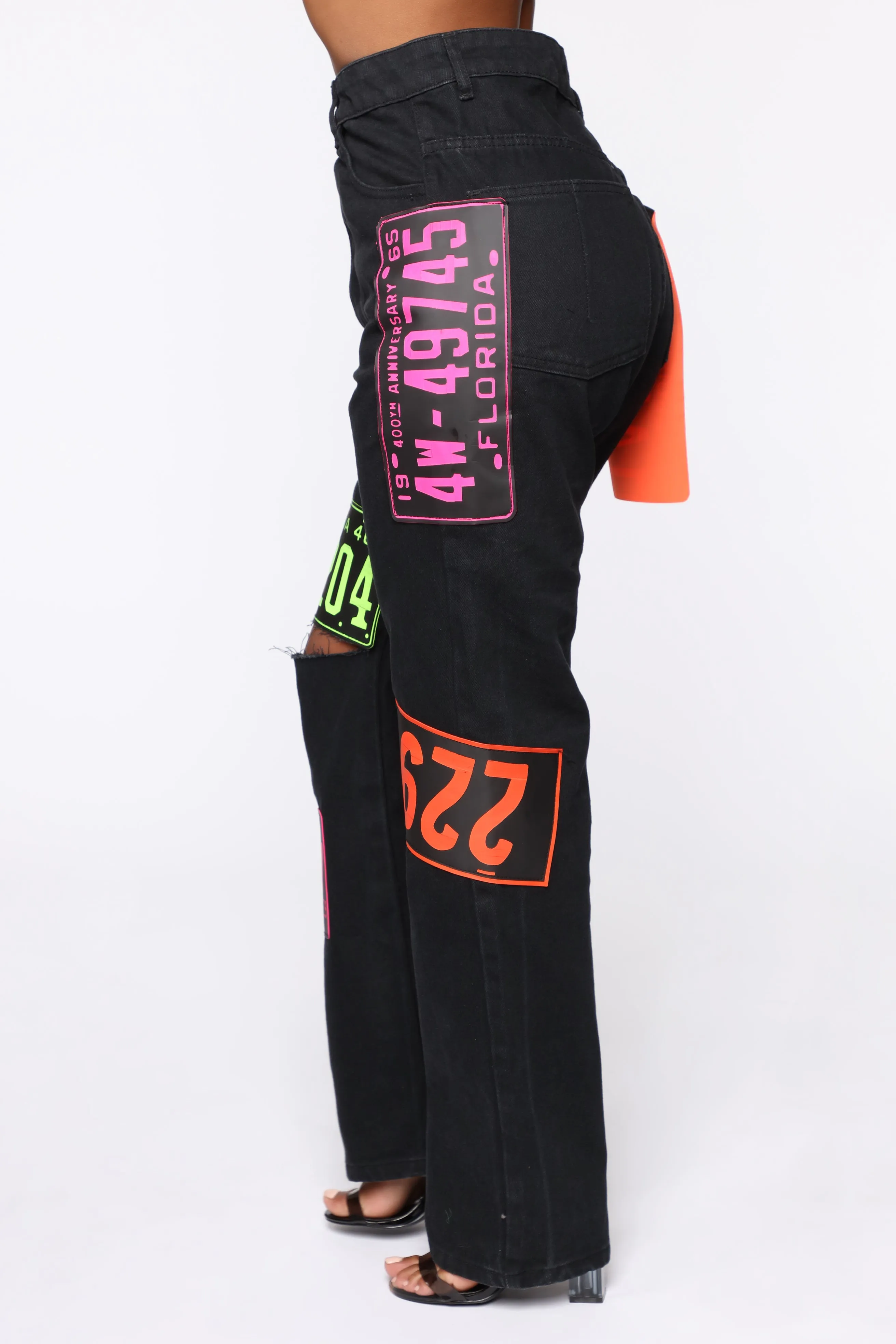 Across The USA Jeans - Black/Combo