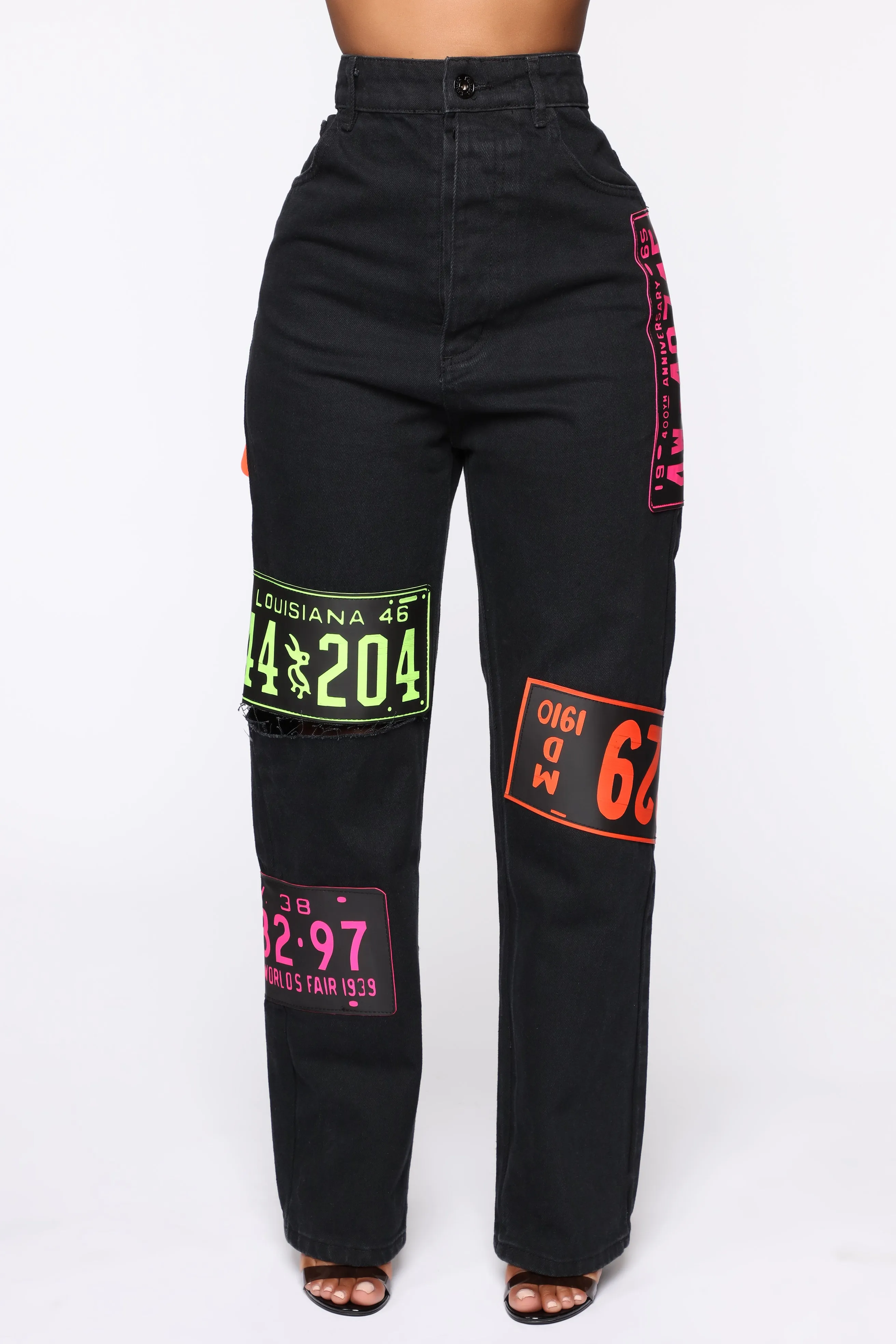 Across The USA Jeans - Black/Combo