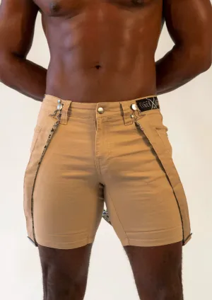 Alex Strapped Short (Almond)