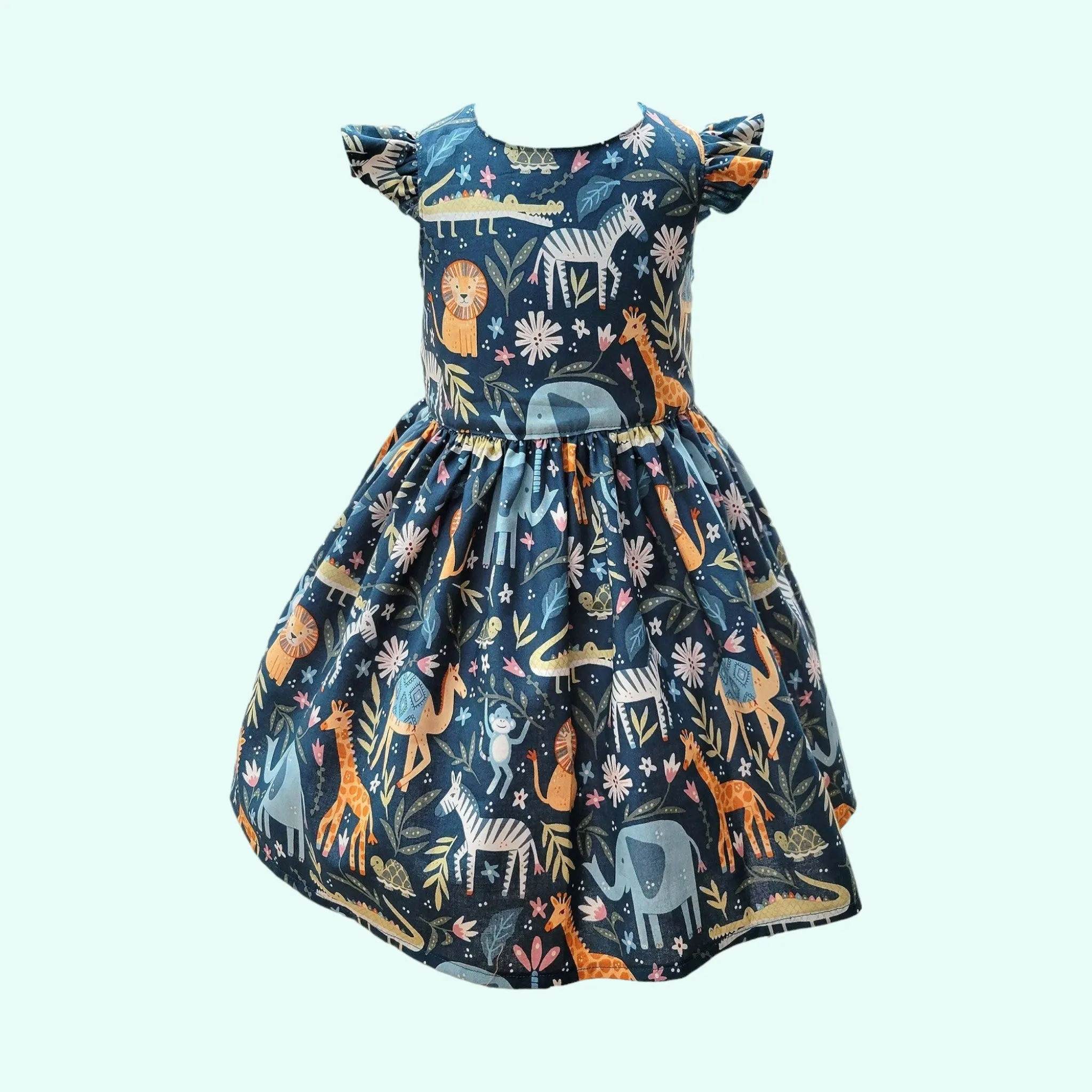 Animal print dress Girls Zoo themed dress, Safari dress for baby, Girls jungle theme dress, Animal girls dress , Toddler jungle dress