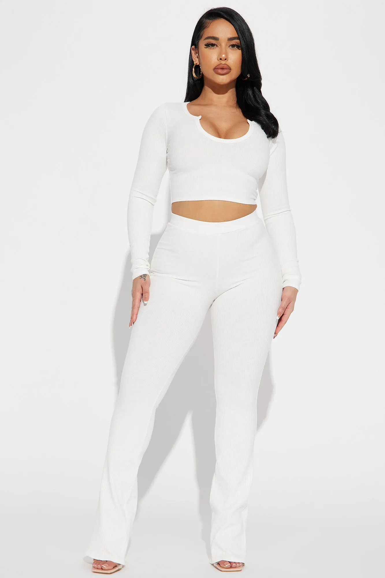 Anita Snatched Pant Set - Off White
