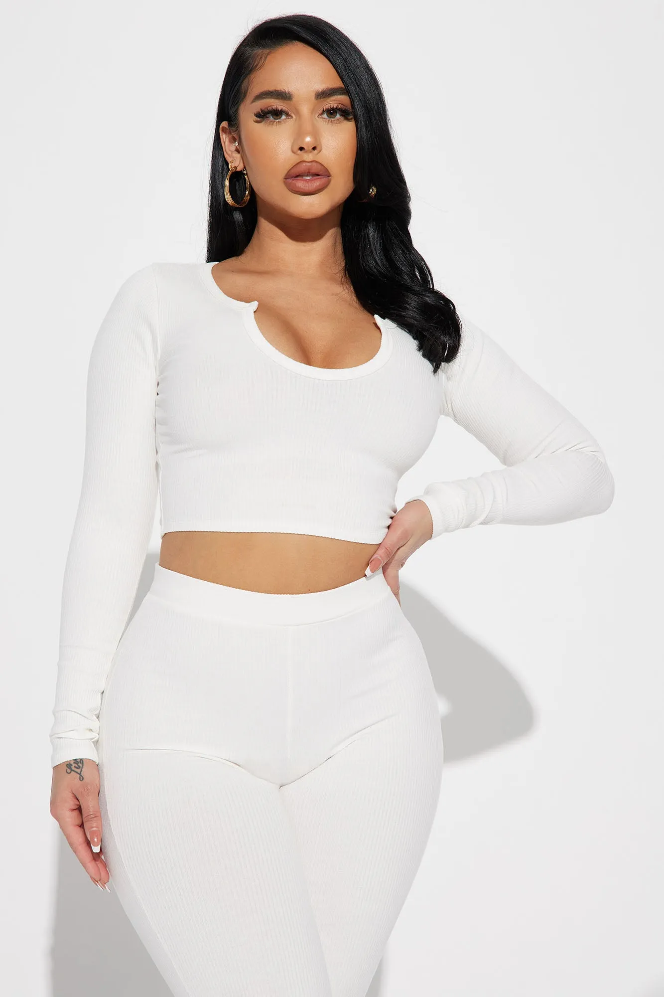 Anita Snatched Pant Set - Off White