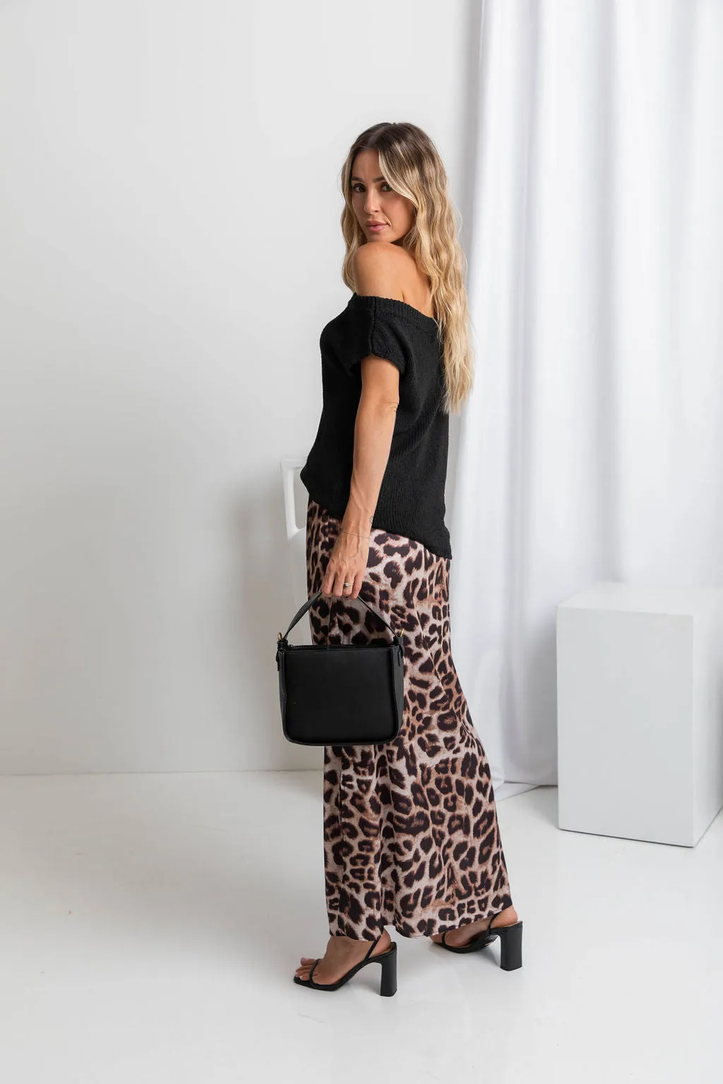 Avalon Off-The-Shoulder Top - Black