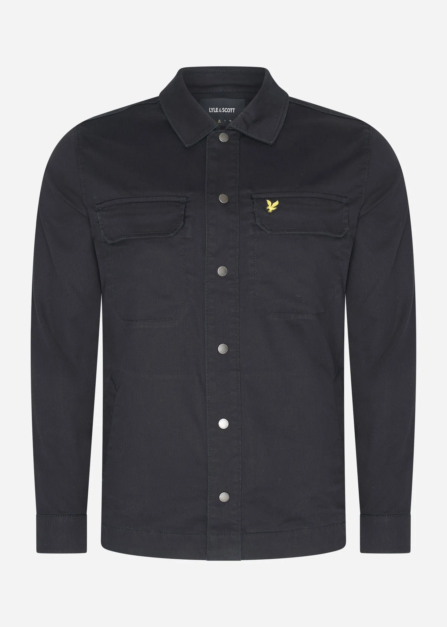 Bedford cord overshirt - jet black