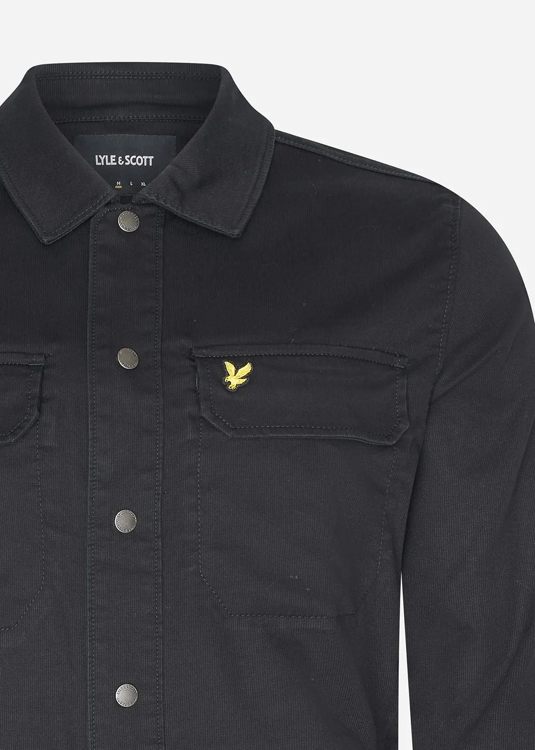 Bedford cord overshirt - jet black
