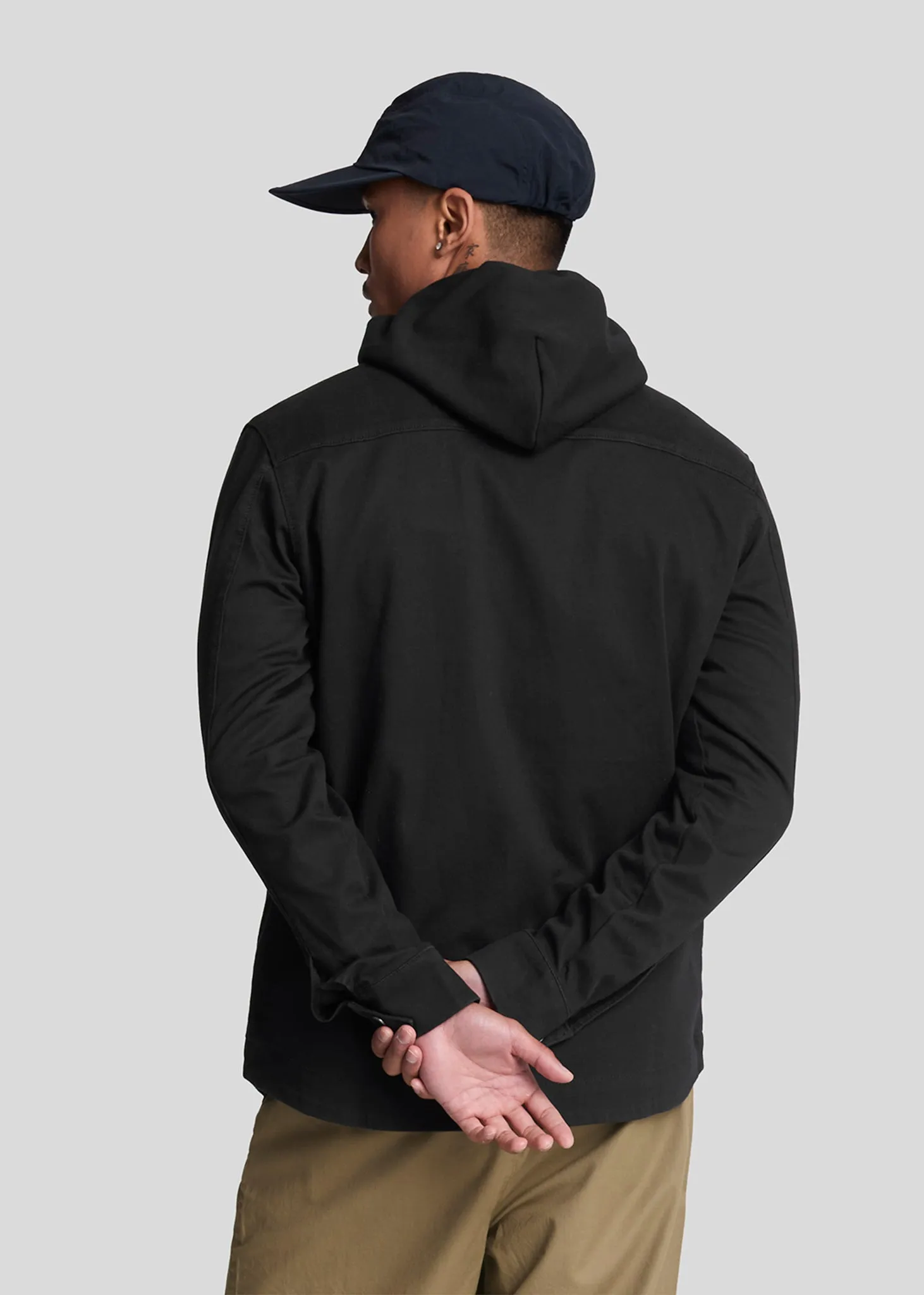 Bedford cord overshirt - jet black