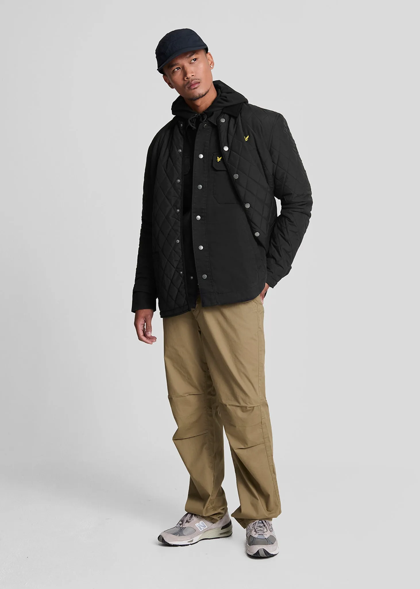 Bedford cord overshirt - jet black