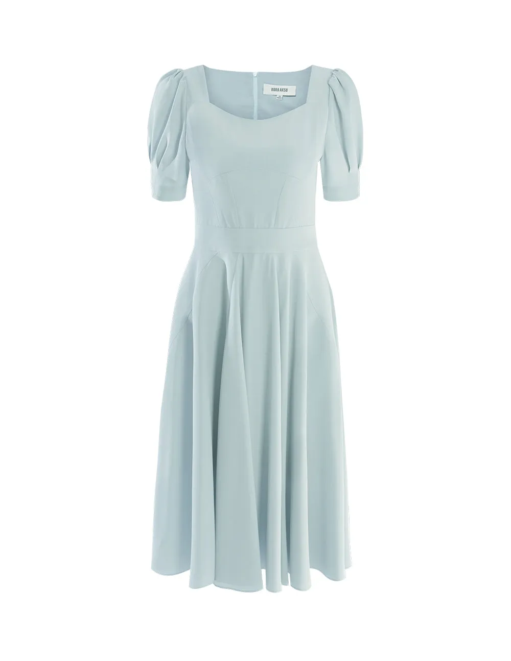 BORA AKSU Light mint green small square collar dress