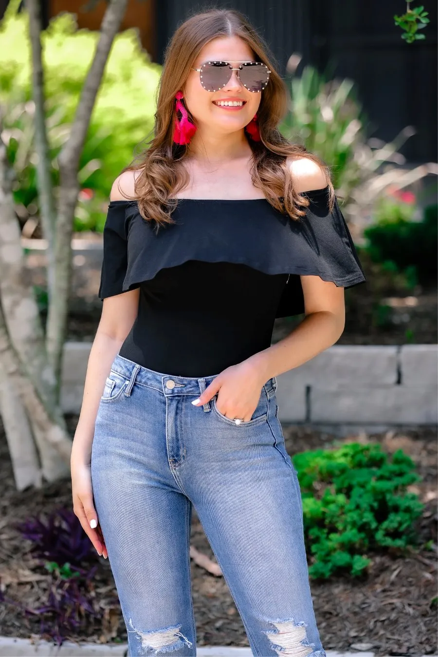 Camry Ruffle Bodysuit