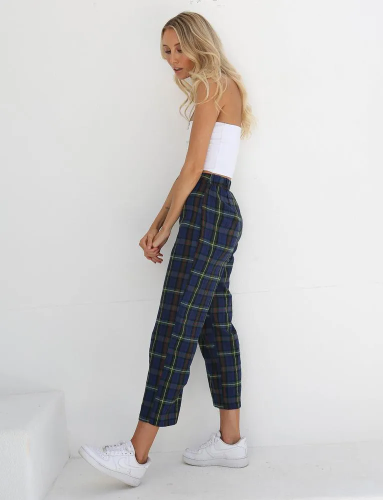 Checka Pants - Blue Check
