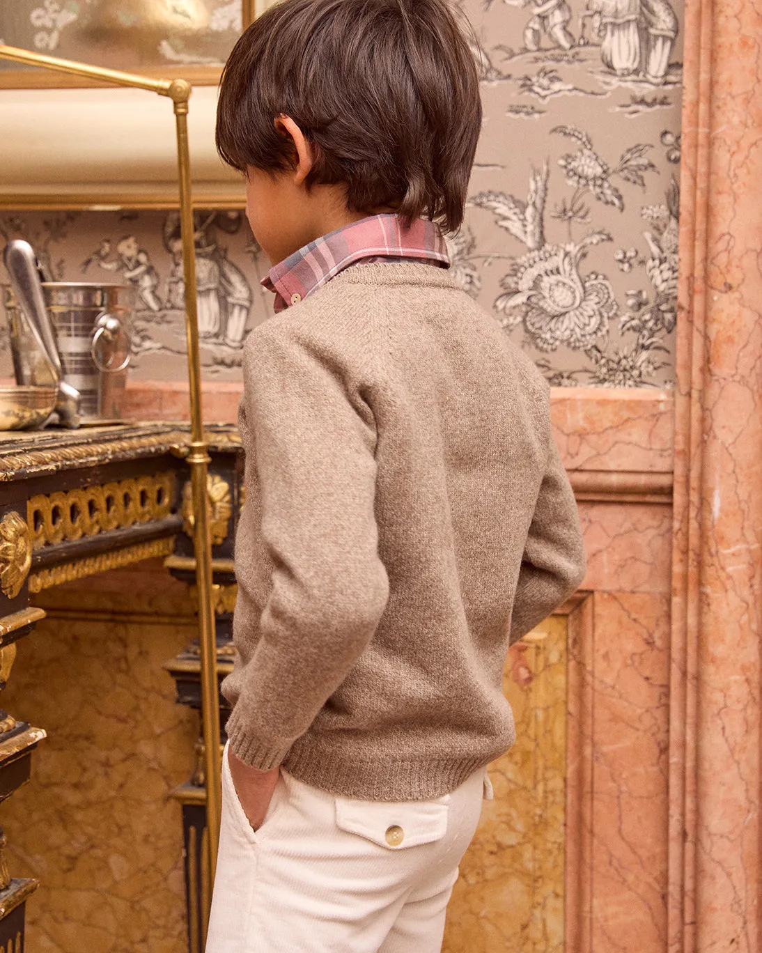 Cinnamon V-Neck Sweater