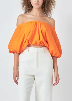 Cropped Off the Shoulder Top