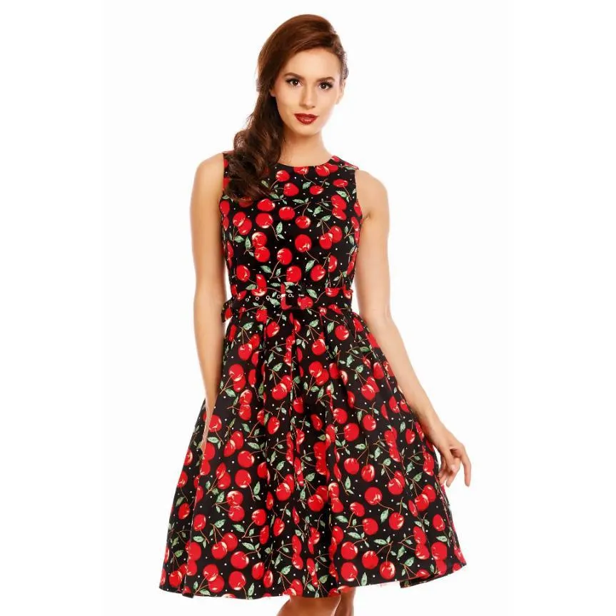 Dolly & Dotty Annie Swing Dress in Cherry Print
