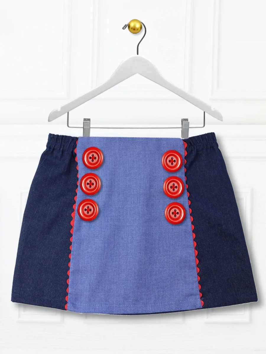 FAMKE - Girls Skirt Sewing Pattern (2-10)
