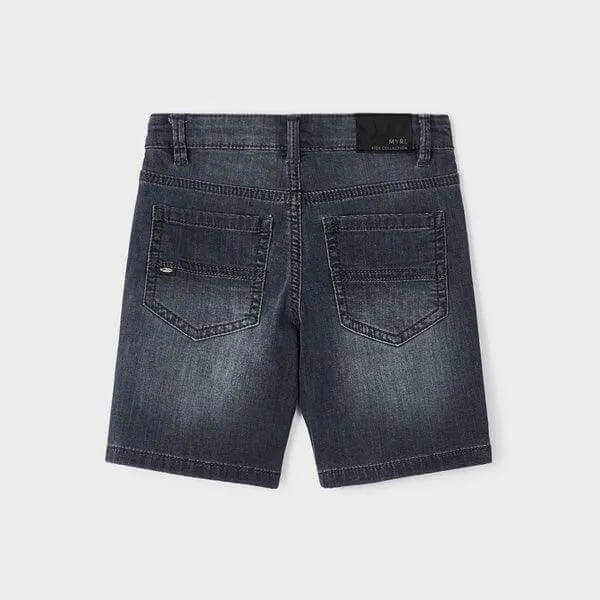 GREY DENIM SHORT FOR BOYS