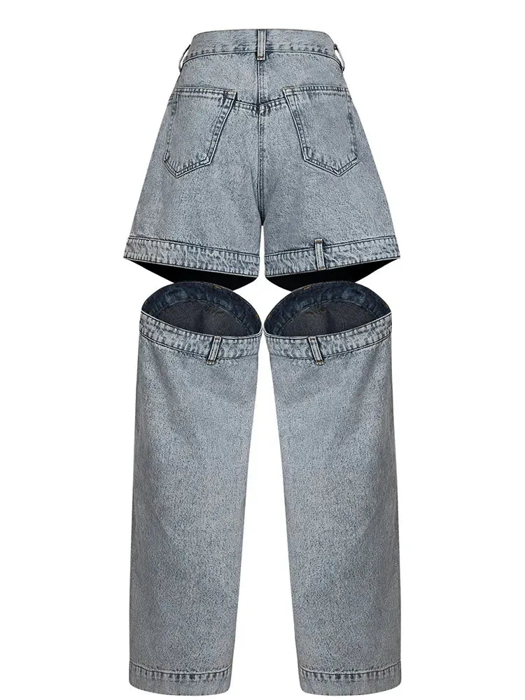 HEYFANCYSTYLE Haute Couture Cutout Jeans