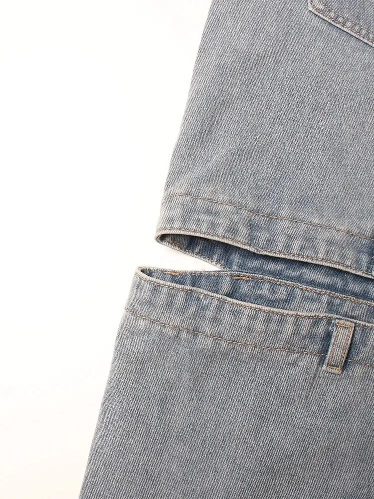 HEYFANCYSTYLE Haute Couture Cutout Jeans