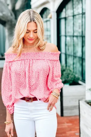 Hibiscus Off the Shoulder Top