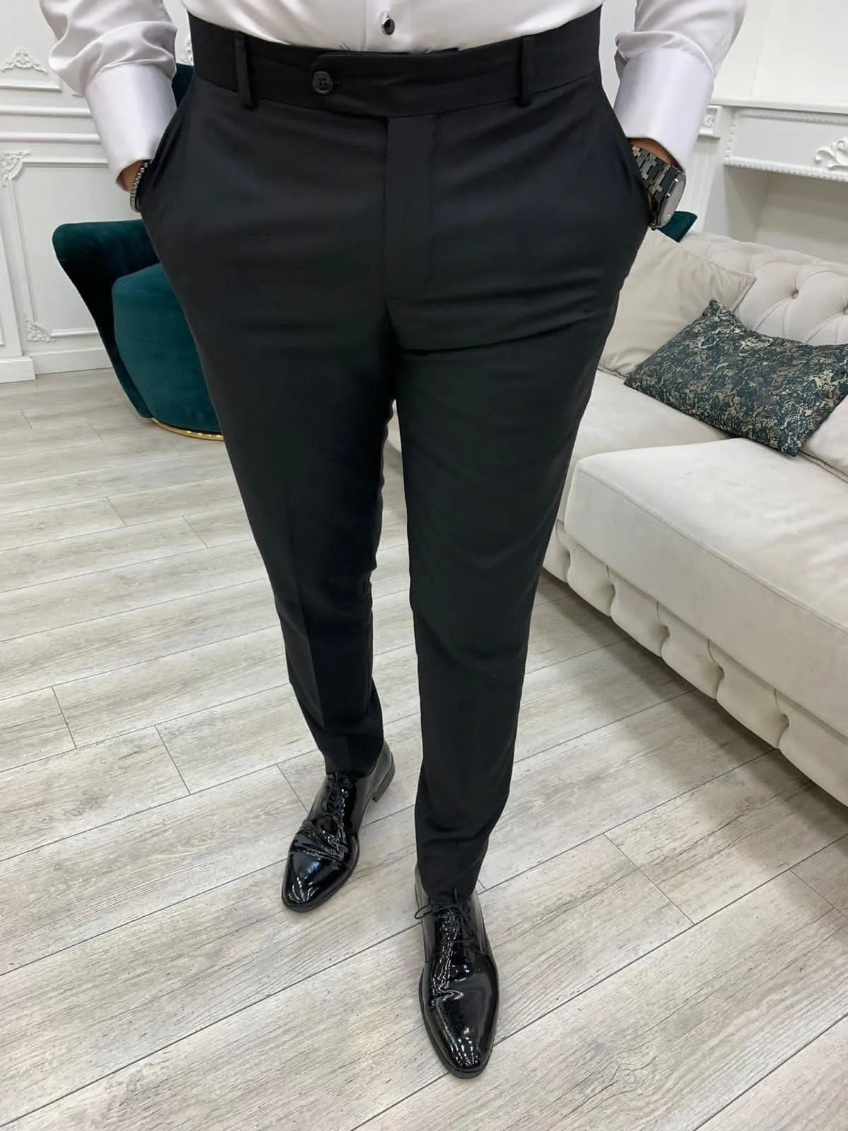 HolloMen Double Breasted Black Tuxedo
