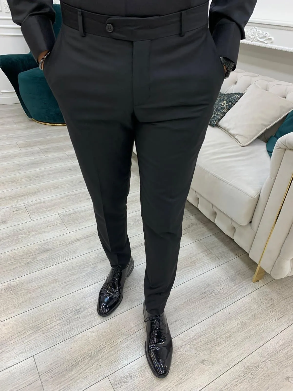HolloMen Double Breasted Black Tuxedo