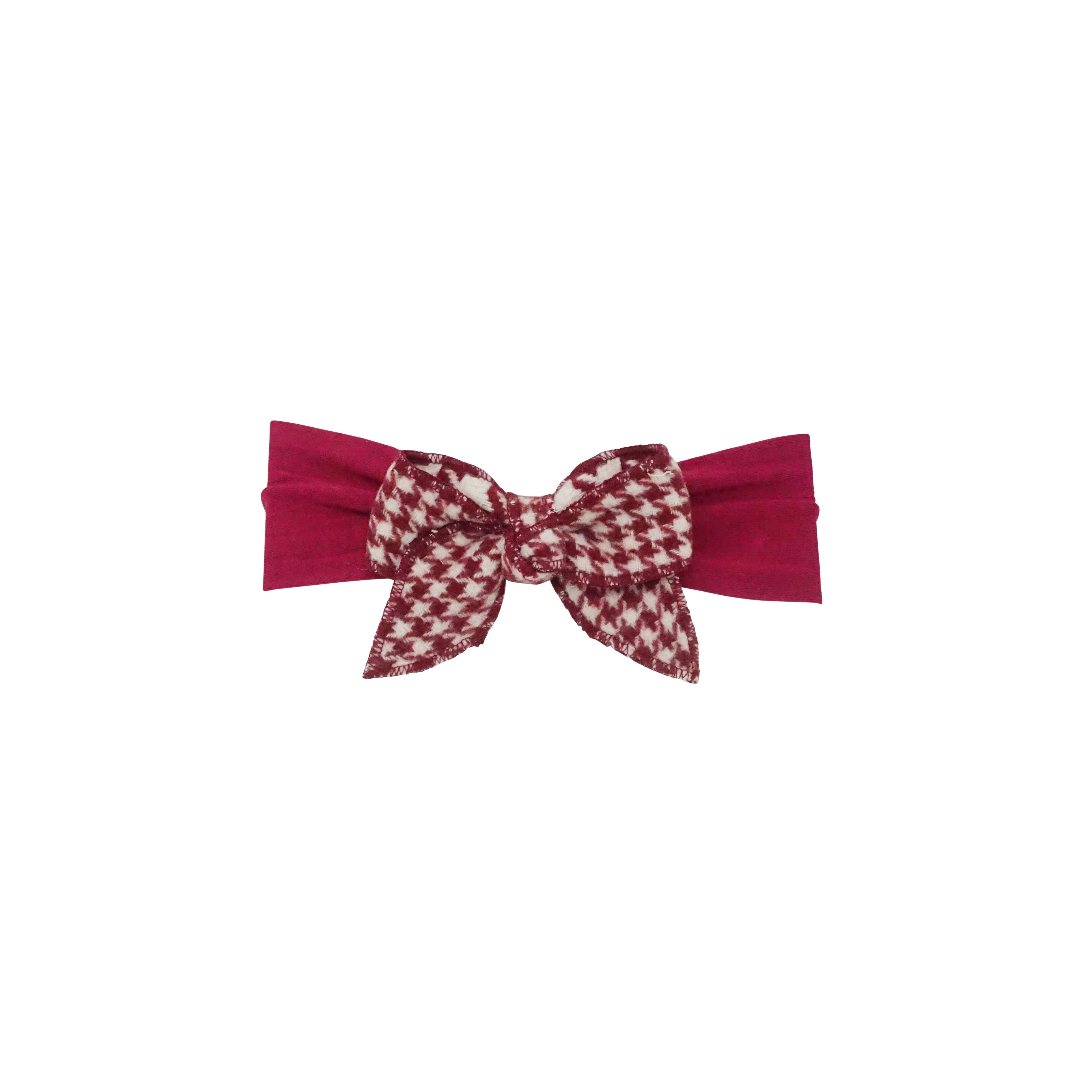 Houndstooth Bow Baby Band