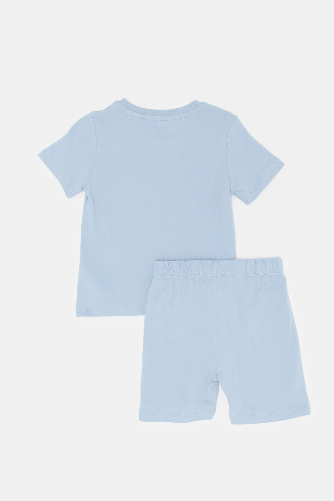 Infant Boys Blue Croc Print Pyjama Set (2 Piece)