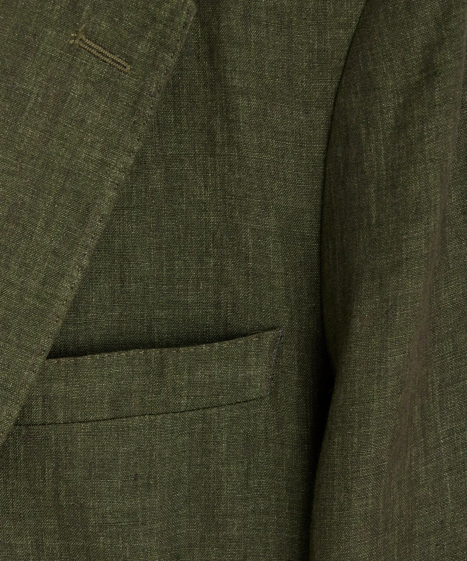 Italian Linen Sutton Jacket in Olive