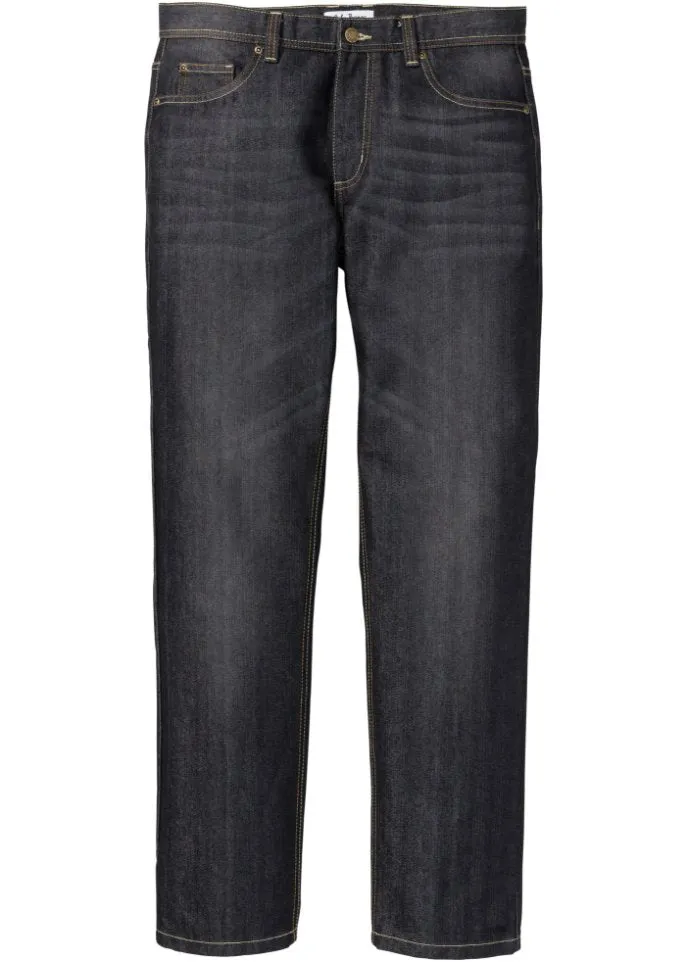 John Baner Jeanswear Regular Fit Straight Jeans, Black