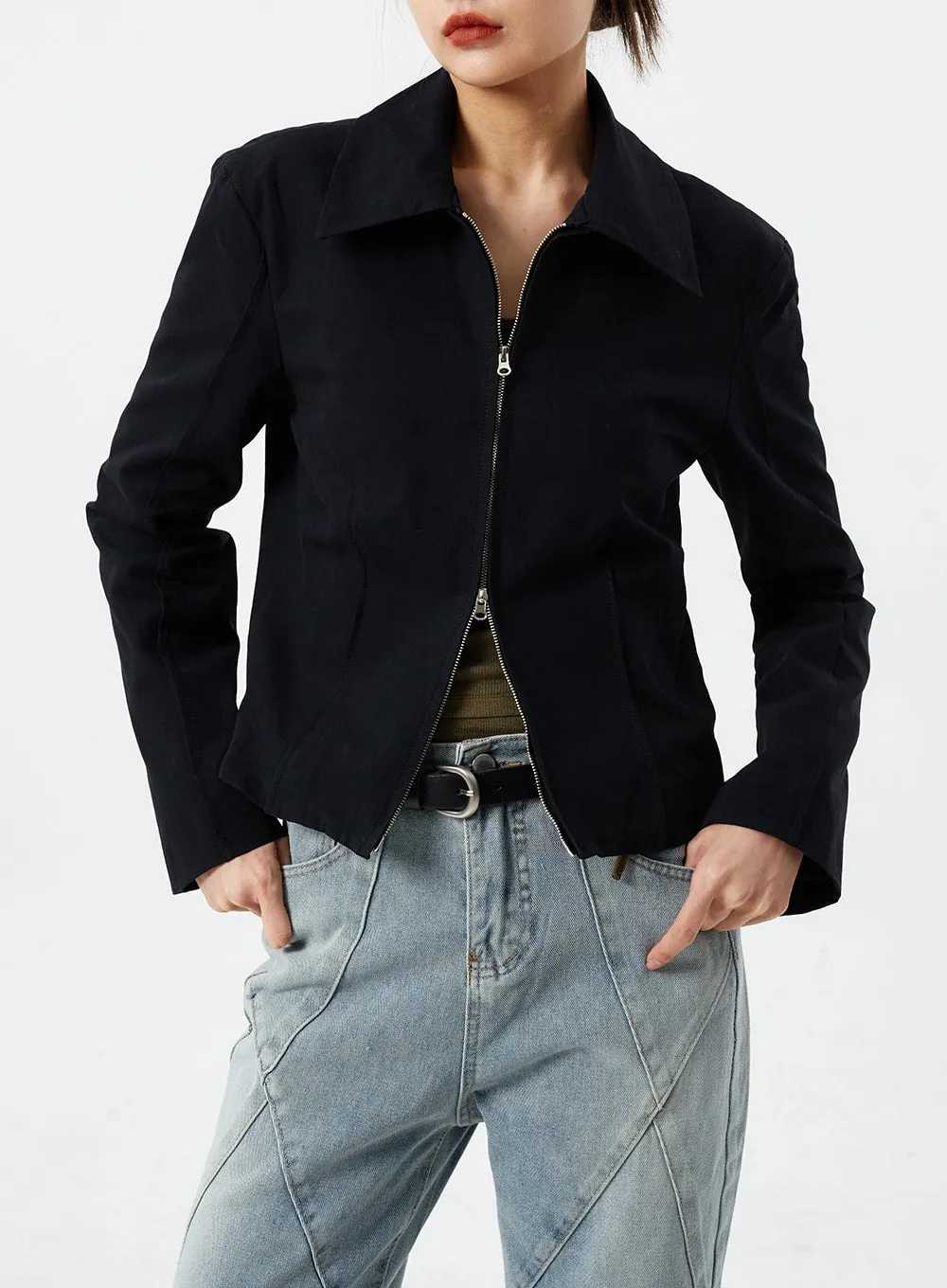 Light Wash Straight Leg Jeans CM307
