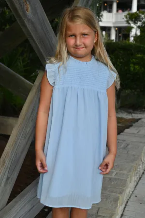 Lottie Dress Sleeveless- Pastel Blue