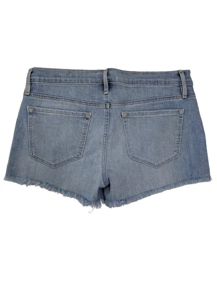 [M] Loft Embroidered Denim Shorts
