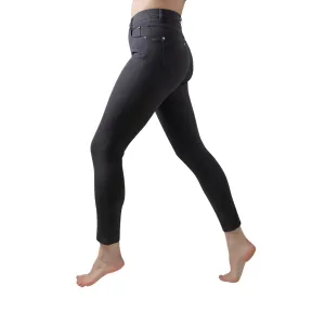 Marble High Waist 7/8th Jeans Charcoal