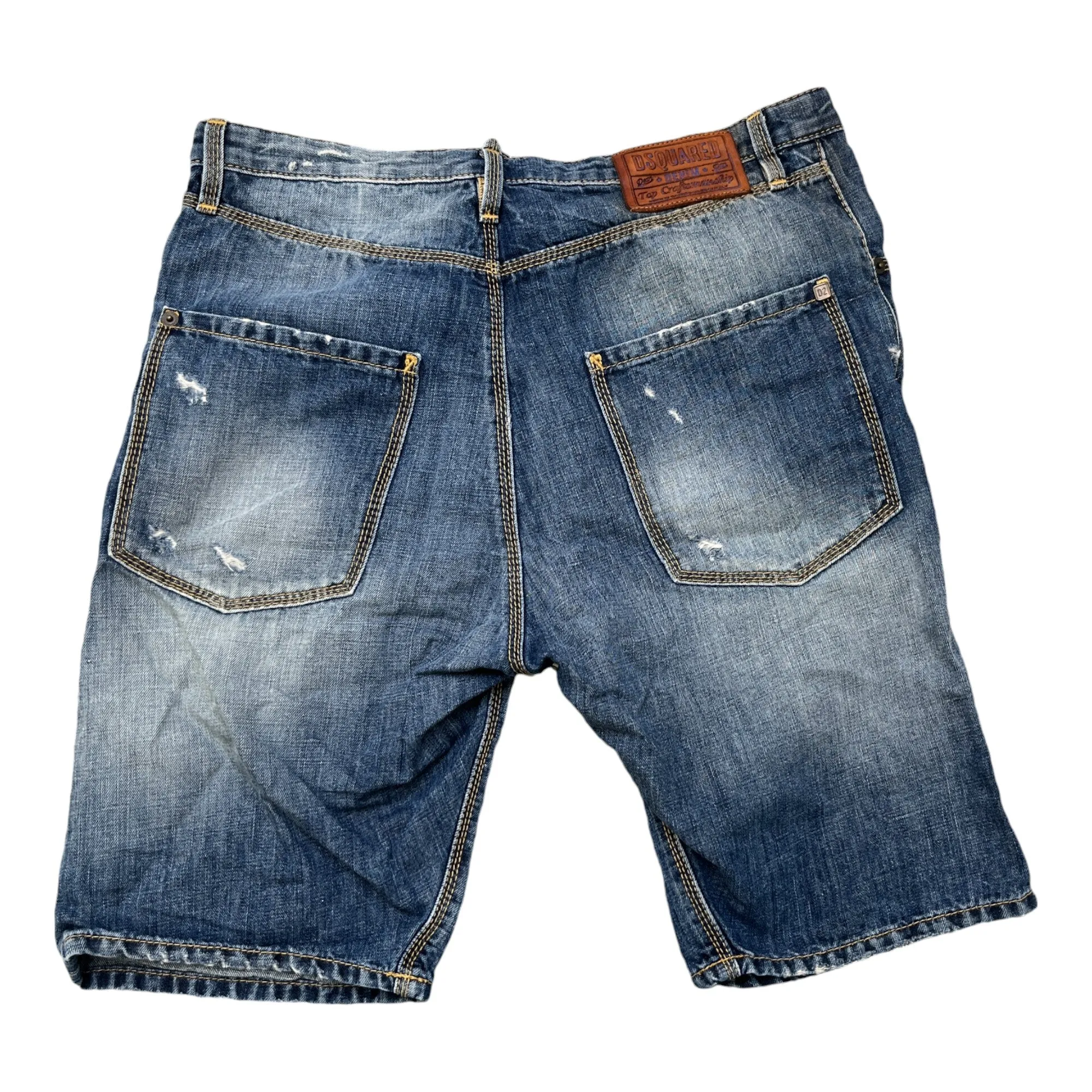 Men's Plaque Logo Shorts Blue Size IT 44 / UK 28