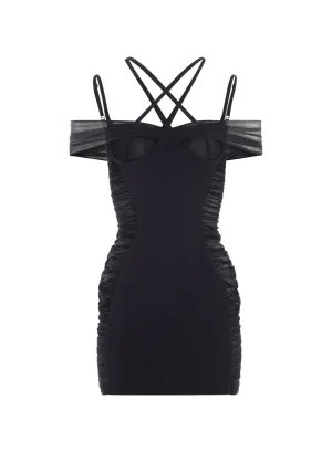 Mugler RO1549 dress black 1999