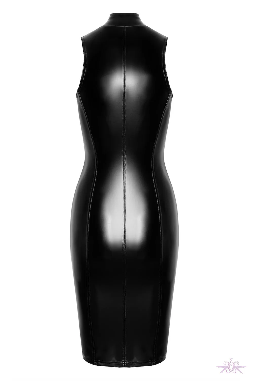 Handmade Noir Commandant Stylish Midi Dress for Women