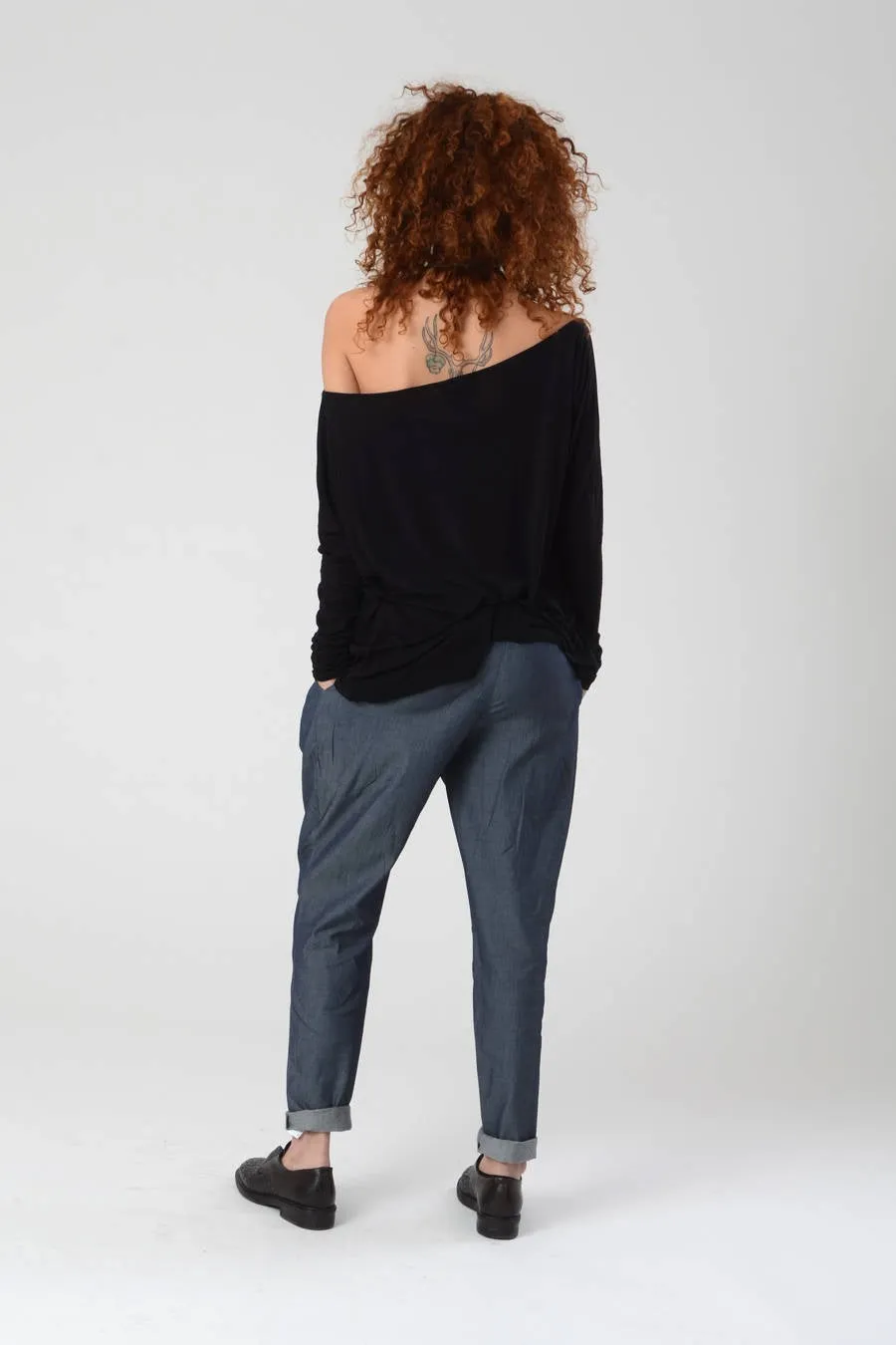 Off The Shoulder Black Top