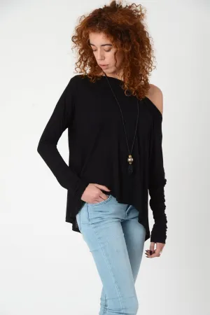Off The Shoulder Black Top