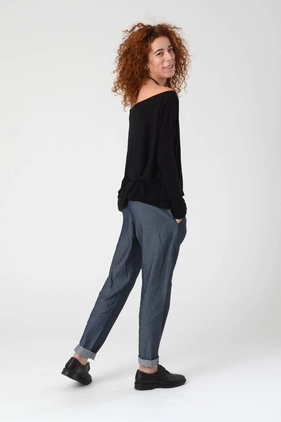 Off The Shoulder Black Top