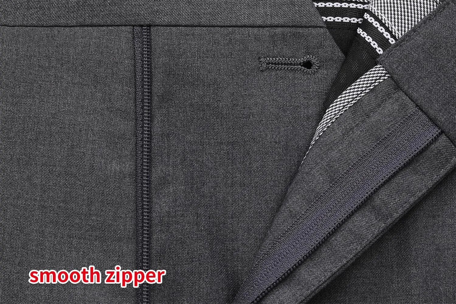 P&L Men's Suit Separates Classic Fit Flat Front Dress Pants & Formal Suit Jacket