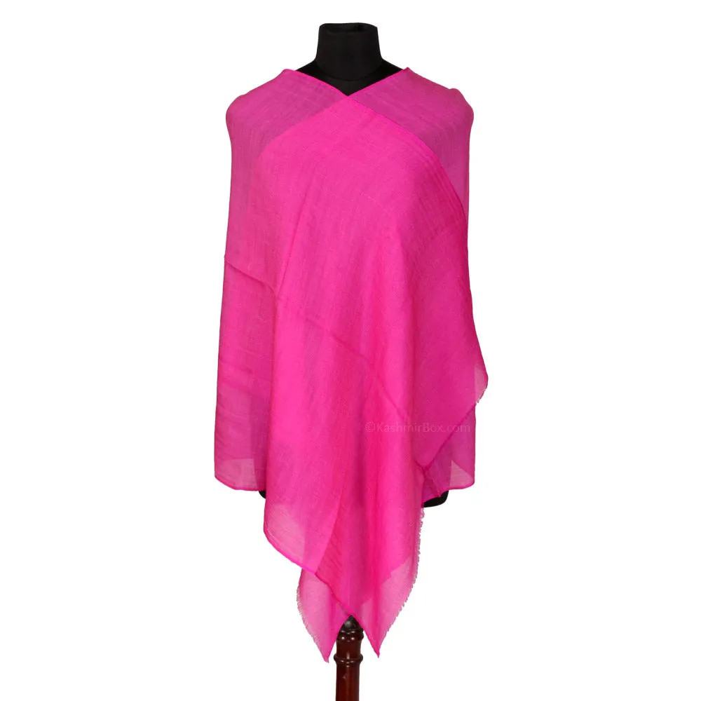 Plain Magenta Woolen Stole