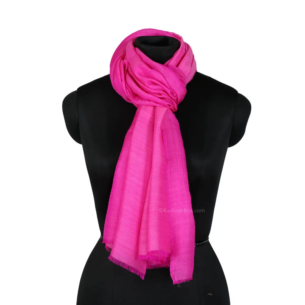 Plain Magenta Woolen Stole