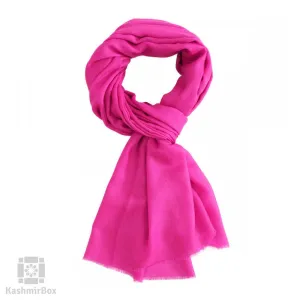 Plain Magenta Woolen Stole