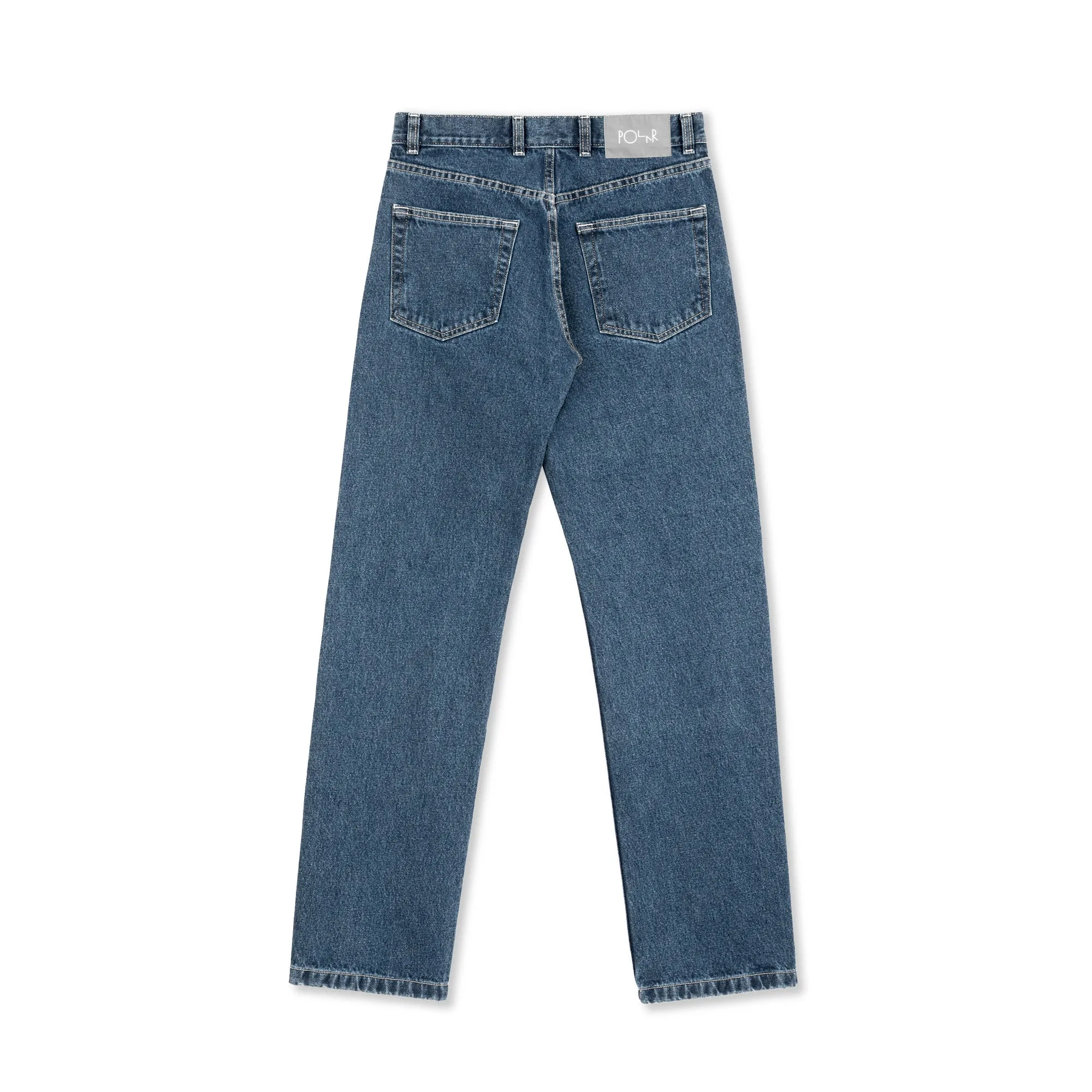 Polar 89 Mens Blue Wash Denim Pants - Stylish Casual Wear