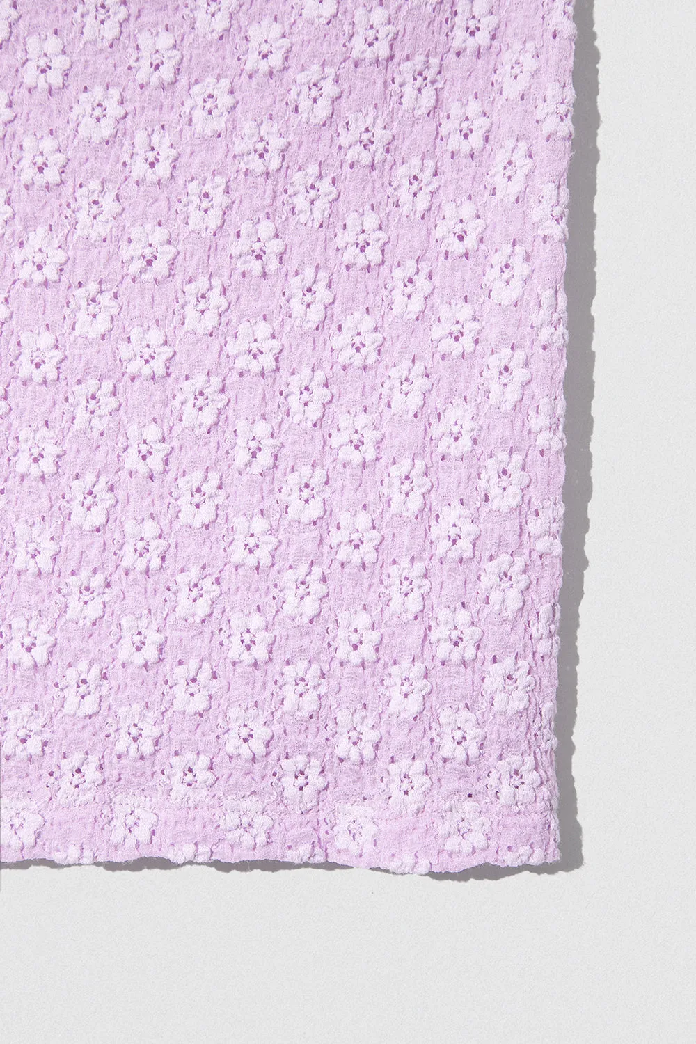 Rubi Mini Skirt Lilac Floral Lace
